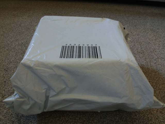 A plain grey plastic bag