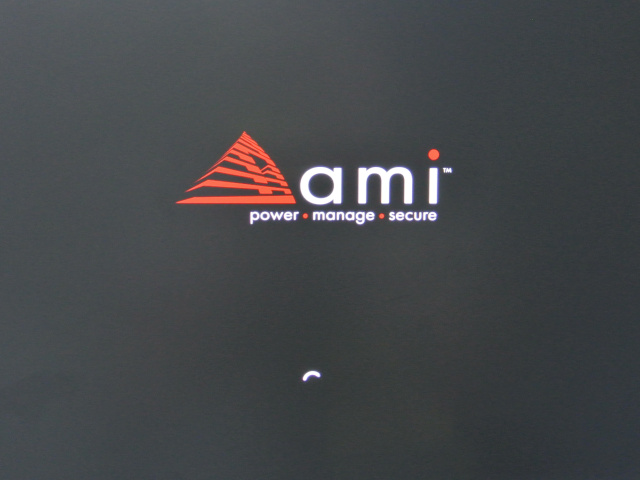 Screenshot of an AMI BIOS splash screen